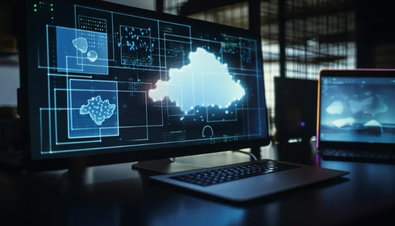 application ordinateur futuriste